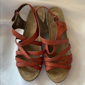 Dansko size 42 burnt orange sandals